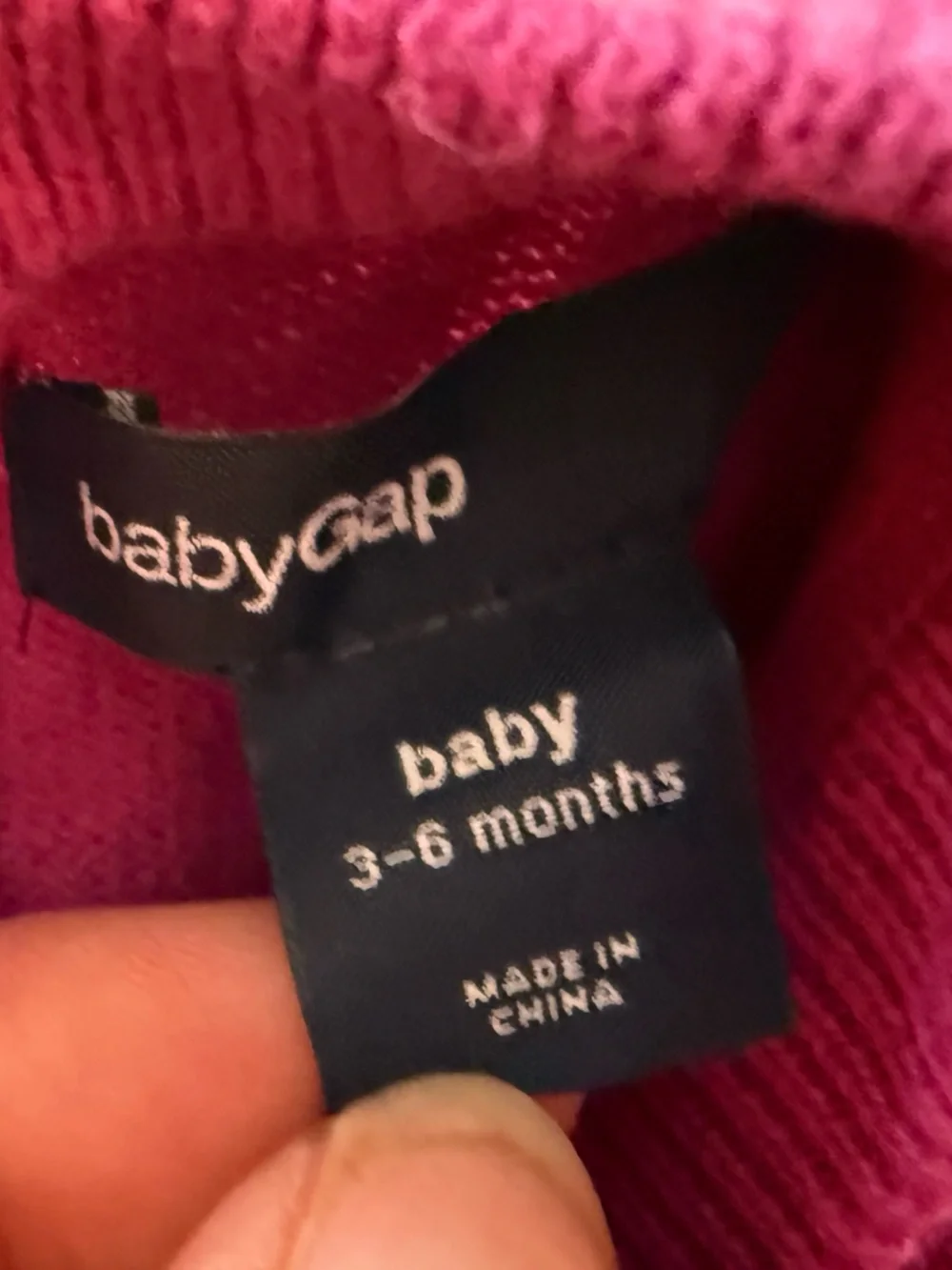 GAP Girls Colorblock Crewneck Sweater Dress in Magenta and Red